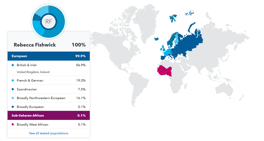 The 23andMe ancestry map