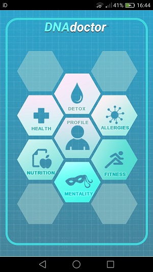 My DNA Doctor dashboard.