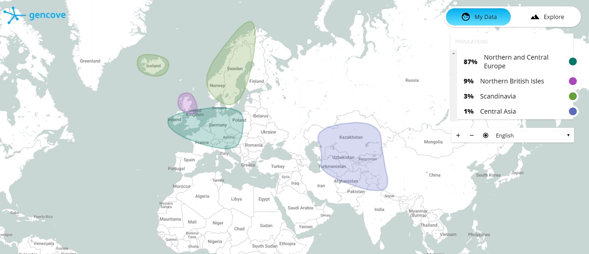 My ancestry map.