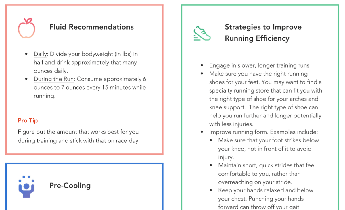A snippet from my tips for Better Endurance Performance.