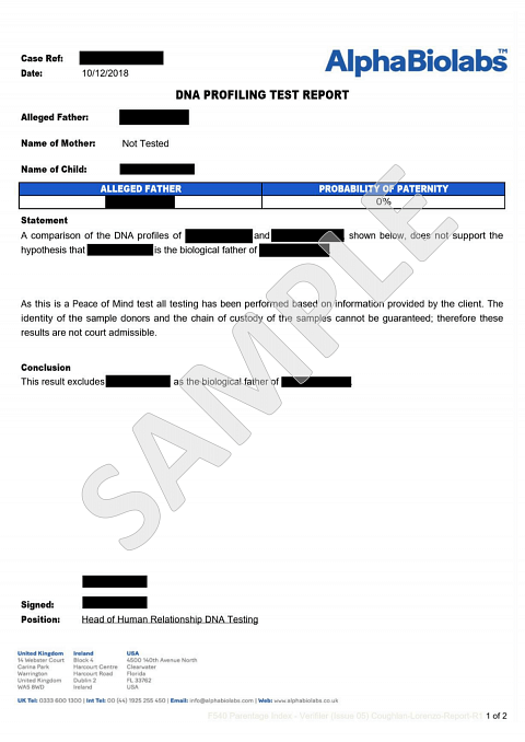 Nail DNA Testing  AlphaBiolabs USA