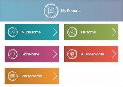 The homepage showing each of my reports.