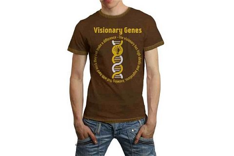 How the Visionary T-shirt was shown on the site.